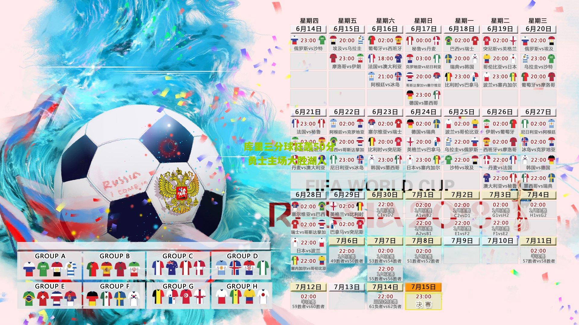 库里三分球狂轰50分 勇士主场大胜湖人